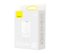 Baseus travel charger super si pro mini fast charger, c+u, pd 3.0, qc
