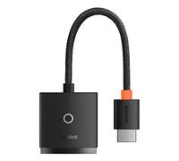 Baseus Video Tool Lite Series Plug Adapter HDMI to VGA + Mini Jack 3.5mm / Micro USB Power Supply Black (WKQX010101)