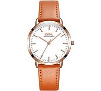 Basfur Dress Watch Fe-Reloj 061-04, White Dial/Leather Band, Modern