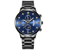 Basfur Watch Bas-Mon-Ho-113-03, Correa Negra/Azul, Modern