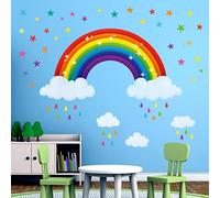 BASHOM SG2-114 Vinilos decorativos arcoiris pared para pegatinas arcoíris habitación decoración dormitorio infantiles niños con adhesivo infantil adhesivos vinilos decorativo decorativos niñas