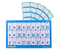 Bashtastic 504 Cartones Bingo Desechables - Cartones de Bingo Usar y Tirar para Jugar al Bingo de 90 Bolas. Bingo Cartones de Toda la Vida Numerados, Distintos Entre sí y con cartón de 250g.