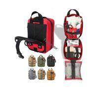 (Basic 02-AG)Tactical Molle First Aid Kit Survival Bag Emergency Pouch Military Outdoor Travel Waist Pack EDC Hunting Camping Lifesaving Case Tw