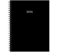Basic Black 2026 6.5 X 8.5 Weekly Monthly Softcover Planner