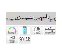 Basic & co guirnalda led solar 768 leds 13 funciones parpadeante exter