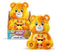 Basic Fun Care Bears - Peluche colorido de 35 cm - Oso Funshine ecológico con insignia de vientre luminoso - Colección vibrante para niños y fans