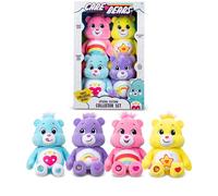 Basic Fun Caja del Tesoro Care Bears: Juego de 4 Juguetes de Peluche, Suave y Acogedor, coleccionar y Jugar, Adecuado para niños y niñas a Partir de 3 años