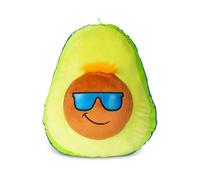 Basic Fun Funky Avacado - Peluche Azul de 38 cm | Lindo Juguete de Peluche Coleccionable, Incluye Pelo Azul, Bigote y Gafas de Sol, Lindos Peluches adecuados para niñas y niños a Partir de 4 años