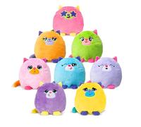 Basic Fun Misfittens Nuevo Peluche Surpresa Merkitties Fishbowl Wave 1, Gato para Niñas y Niños, Regalo Coleccionable, Juguete