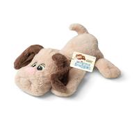 Basic Fun Pound Puppies Weighted Snuggles Plush - Chien en Peluche Beige Avec Poids - Jouet Doux et Réconfortant