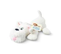 Basic Fun Pound Puppies Weighted Snuggles Plush - Chien en Peluche Blanc Avec Poids - Jouet Doux et Réconfortant