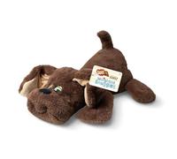 Basic Fun Pound Puppies Weighted Snuggles Plush - Chien en Peluche Gris Avec Poids - Jouet Doux et Réconfortant