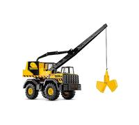 Basic Fun Steel Classics Gran Grúa, Tonka, Juguetes de construcción para niños y niñas, vehículos de Juguete para Juego Creativo, Amarillo-Negro, Regalo para niños y niñas a Partir de 3 años
