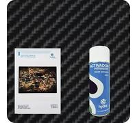 BASIC Kit Hidroimpresion Incluye: 1 Activador hidroimpresión 400 ml + 1 Manual de instrucciones + 1 Lámina de hidroimpresión fibra de carbono Medidas: Ancho: 50cm. Largo: 200cm (HFC-102)