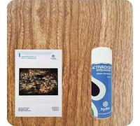 BASIC Kit Hidroimpresion Incluye: 1 Activador hidroimpresión 400 ml + 1 Manual de instrucciones + 1 Lámina de hidroimpresión efecto madera Medidas: Ancho: 100cm. Largo: 100cm (HMA-309)