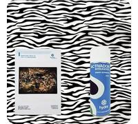 BASIC Kit Hidroimpresion Incluye: 1 Activador hidroimpresión 400 ml + 1 Manual de instrucciones + 1 Lámina de hidroimpresión pelaje de cebra Medidas: Ancho: 50cm. Largo: 100cm (HPA-045)