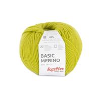 BASIC MERINO de Katia en ovillos de 50 gramos y 120 metros (100 - Verde amarillento)