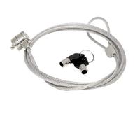 Cable antirrobo Mobilis 1,8 m 2 llaves Acero Plata