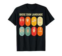 Basic Sign Language Learn ASL Alphabet for Beginners Camiseta