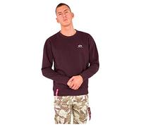 ALPHA INDUSTRIES Basic Small Logo Sudadera, Rojo (Deep Maroon-21), L para Hombre