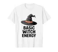 Básica Energía Bruja Vibes Halloween Divertido Camiseta gráfica económica