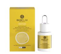BasicLab Dermocosmetics Suero regenerador para cara, cuello y escote, 15 ml, adecuado para mujeres y hombres de todas las edades, para uso día y noche, con coenzima Q10 y escualano.