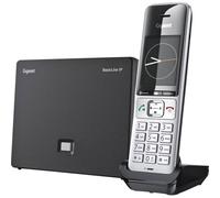 BasicLine IP + Comfort 500HX - Estación base para telefonía por Internet combinada con HX, calidad de voz HD, fabricada en Alemania, plateado/negro [Compatible con DE, IT, FR, NL, BE, ES, Che]