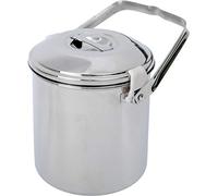 BasicNature Billy Can - Olla de acero inoxidable (1,4 L), color plateado