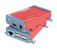 Basicolor Extensor USB HDMI 4 puertos USB2.0 Extensor KVM sobre Cat6/Cat6e hasta 80 m, HD 1080P Transmite video sin pérdidas y latencia casi cero, POC HDMI KVM Extender Plug & Play HDMI a RJ45