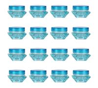 BasicPacking 48 Piezas Tarros de Cosmético Crema 3 ml / 3g Forma de Diamante Tarro de Plástico Azul con Tapa Envases Cosmética Viaje para Arte de uñas Crema para los ojos
