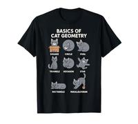 Basics of Cat Geometry Funny Cat Math Physics Science Humor Camiseta