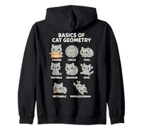 Basics of Cat Geometry Funny Cat Math Physics Science Humor Sudadera con Capucha