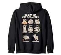 Basics of Cat Geometry Funny Cat Math Physics Science Humor Sudadera con Capucha