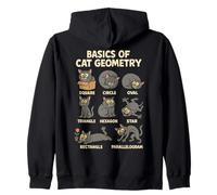 Basics of Cat Geometry Funny Cat Math Physics Science Humor Sudadera con Capucha