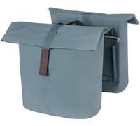 Basil Alforja Doble Unisex para Adultos, Color Azul Grafito, 12 x 30 x 33 cm
