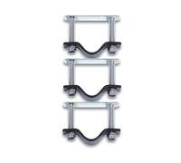Basil Befestigungssatz-2128028500 Cesta para Bicicleta, Unisex Adulto, Plata, 5.0 x 4.6 x 1.5 cm (B x H x T)
