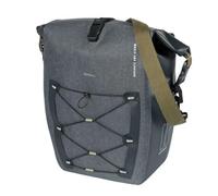 Basil Bolsa Individual Navigator Storm MIK Side fijación: MIK | Negro | Talla L, Negro, Talla única, Bolsa de Ciudad