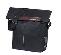 Basil - Bolsa para Bicicleta, Compatible con City Shopper MIK Hook, 4.4-4.6 galones (14-16 L), Negro, Casual