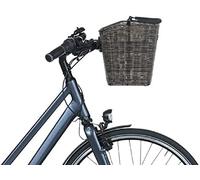 Basil Bremen - Cesta delantera para bicicleta (27 x 35 x 29 cm, ratán, sin soporte), color marrón