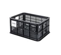 Basil Caja para Bicicleta MIK S, 17,5 L, de plástico Reciclado, Color Negro, Adecuado para Bicicletas de Mujer, Hombre y niños, Incluye Placa adaptadora MIK con Cerradura