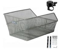 Basil Cento cesta para bicicleta bolsa escolar cesta para equipaje tamaño L verde oliva