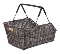 Basil Cento - Cesta Trasera para Bicicleta (22 L, Resistente a la Intemperie, Incluye Sistema MIK con Cerradura)