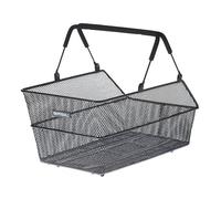 Basil Cento Multi System Bicycle Basket Rear La canasta de bicicleta Black Portabicicletas