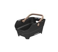 Basil Cento Neo - Cesta Trasera para Bicicleta (21 L, plástico Reciclado, Reflectante, 46,9 x 23,7 x 14,1 cm), Color Negro
