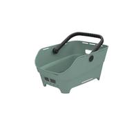 Basil Cento Neo - Cesta Trasera para Bicicleta (21 L, plástico Reciclado, Reflectante, 46,9 x 23,7 x 14,1 cm), Color Verde