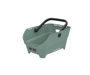 Basil Cento Neo MIK - Cesta Trasera para Bicicleta, 21 L, plástico Reciclado, Reflectante, 46,9 x 23,7 x 14,1 cm, Color Verde