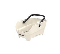 Basil Cento Neo MIK - Portaequipajes Trasero para Bicicleta, 21 L, de plástico Reciclado, Reflectante, 46,9 x 23,7 x 14,1 cm, Color Blanco