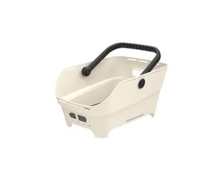 Basil Cento Neo MIK - Portaequipajes Trasero para Bicicleta, 21 L, de plástico Reciclado, Reflectante, 46,9 x 23,7 x 14,1 cm, Color Blanco