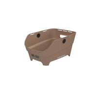 Basil Cento Neo WSL - Cesta Trasera para Bicicleta, 21 L, de plástico Reciclado, Reflectante, 46,9 x 23,7 x 14,1 cm, Color Arena