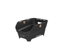 Basil Cento Neo WSL - Cesta Trasera para Bicicleta, 21 L, de plástico Reciclado, Reflectante, 46,9 x 23,7 x 14,1 cm, Color Negro